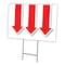 Signmission Giant Down Arrow Yard Sign & Stake outdoor plastic coroplast window, C-1824 Giant Down Arrow C-1824 Giant Down Arrow - alternate 1